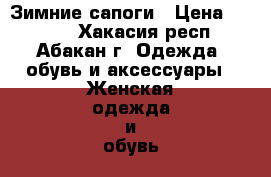 Зимние сапоги › Цена ­ 3 000 - Хакасия респ., Абакан г. Одежда, обувь и аксессуары » Женская одежда и обувь   